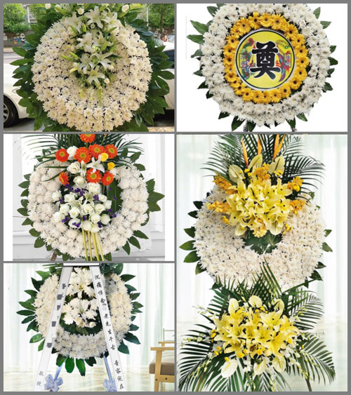 四川成都金堂县高板镇东岳村花圈速递